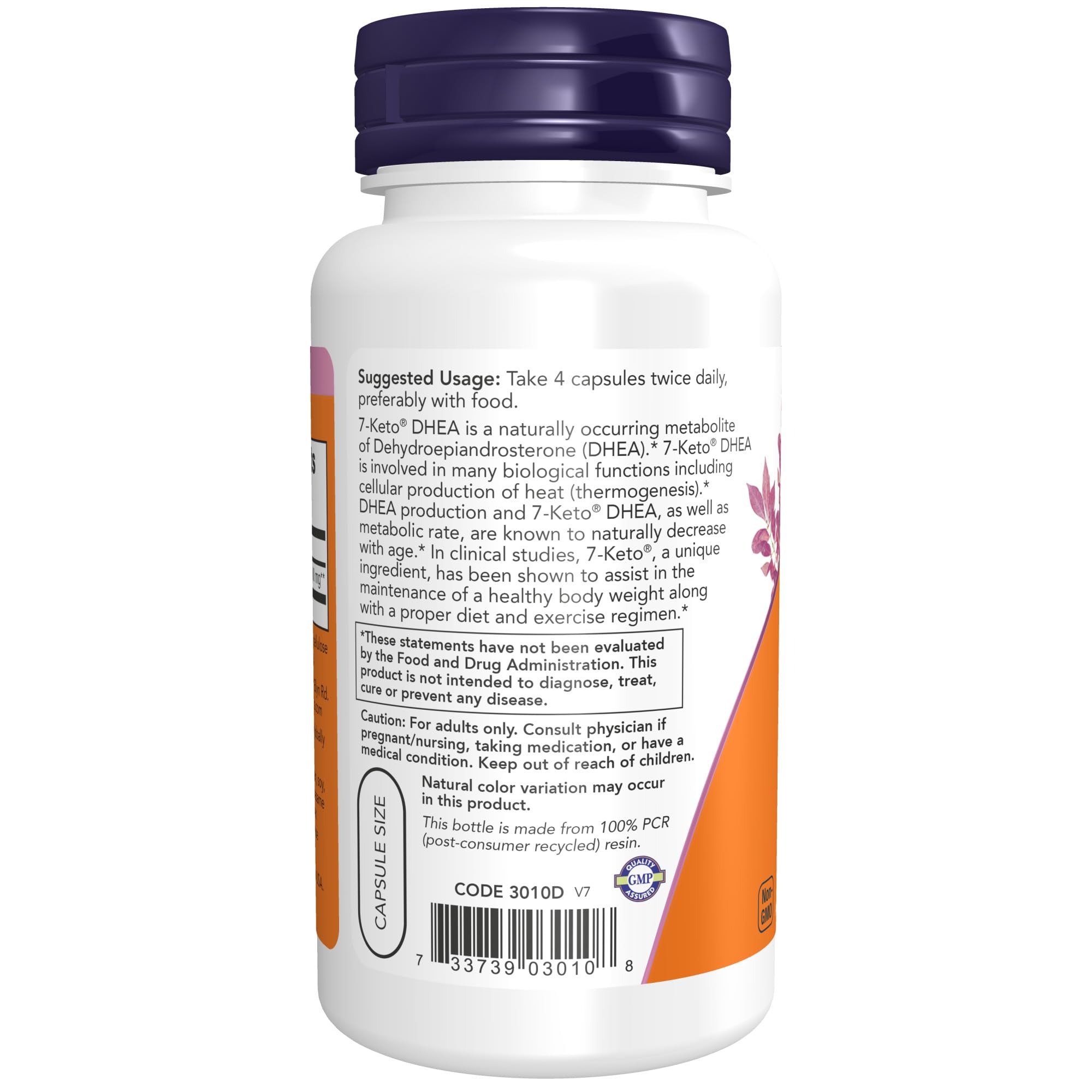 Foto 3 | Supplement Now Foods 7-keto (acetato De Dhea 7-one) 25 Mg 90 Cápsulas - Venta Internacional.