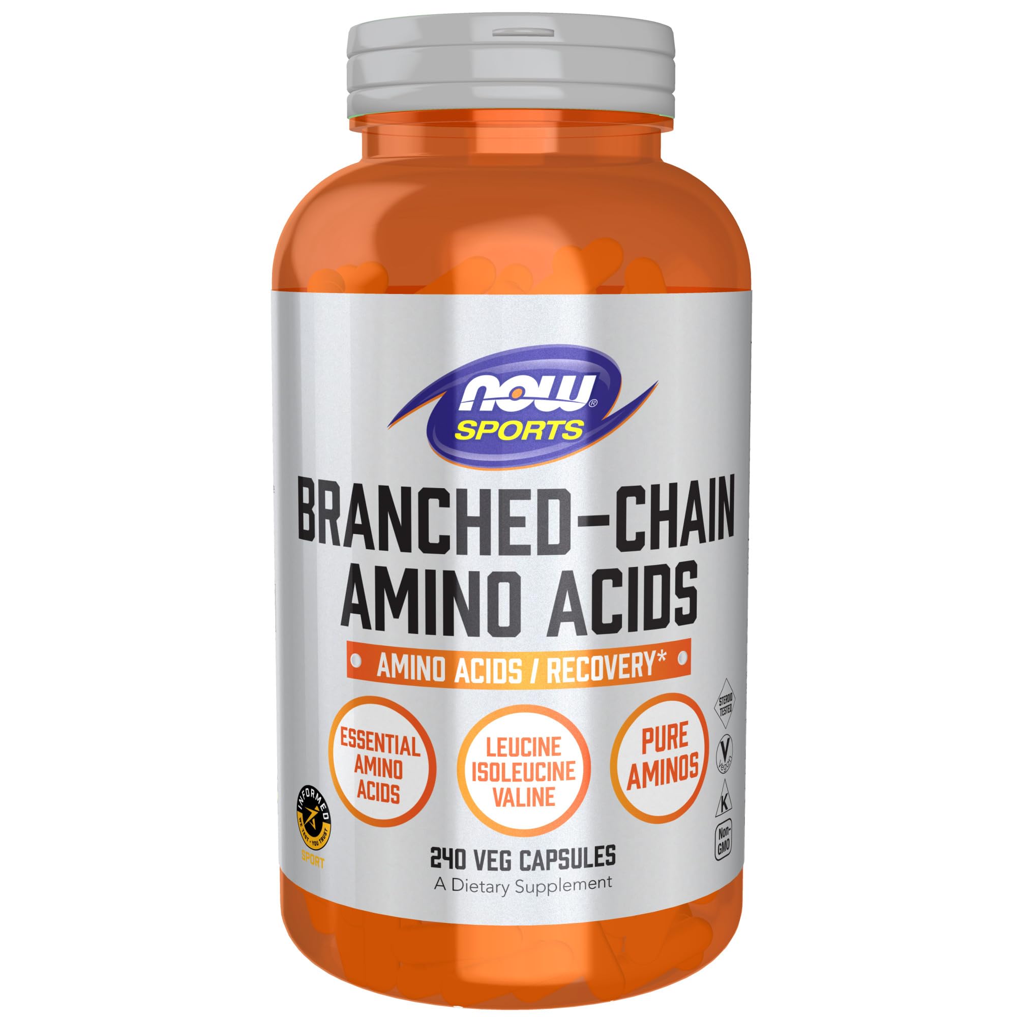 Foto 1 | Suplemento Now Foods Sports Nutrition Bcaa 240 Cápsulas Vegetarianas - Venta Internacional.