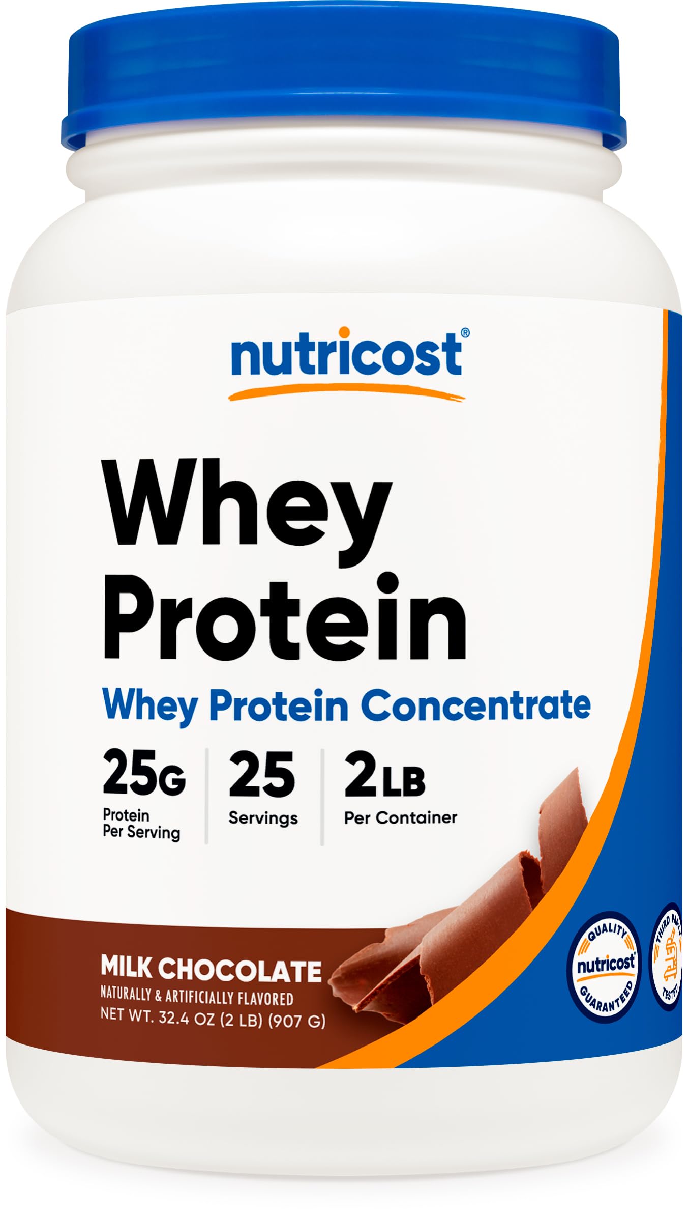 Foto 2 pulgar | Concentrado De Proteína De Suero Nutricost Chocolate 907 G - Venta Internacional.