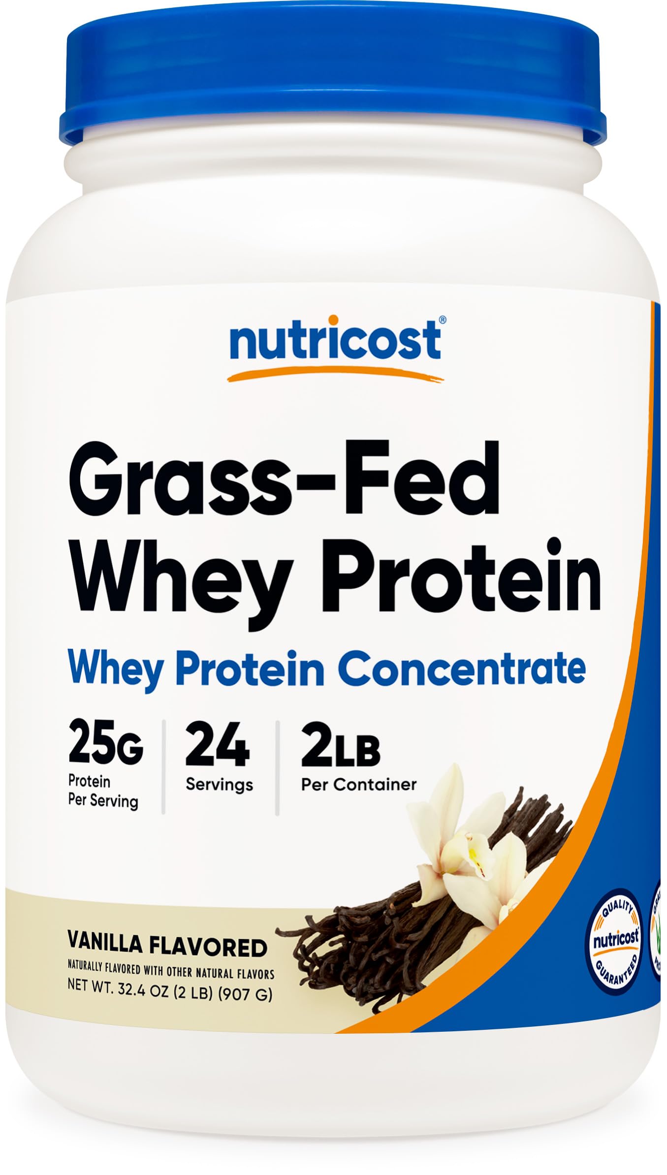 Foto 2 pulgar | Concentrado De Proteína De Suero Nutricost, Alimentado Con Pasto, 907 G, Vainilla - Venta Internacional.