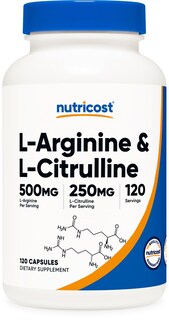 Foto 1 | Suplemento Nutricost L-arginina L-citrulina 750 Mg 120 Cápsulas - Venta Internacional.