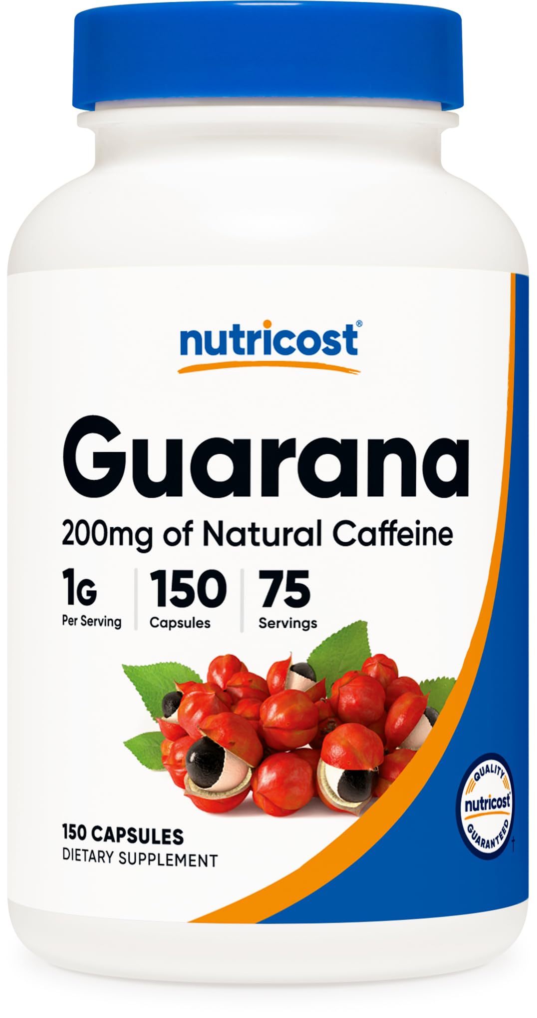 Foto 1 | Suplemento Nutricost Guaraná 150 Cápsulas Vegetarianas 1000 Mg - Venta Internacional.