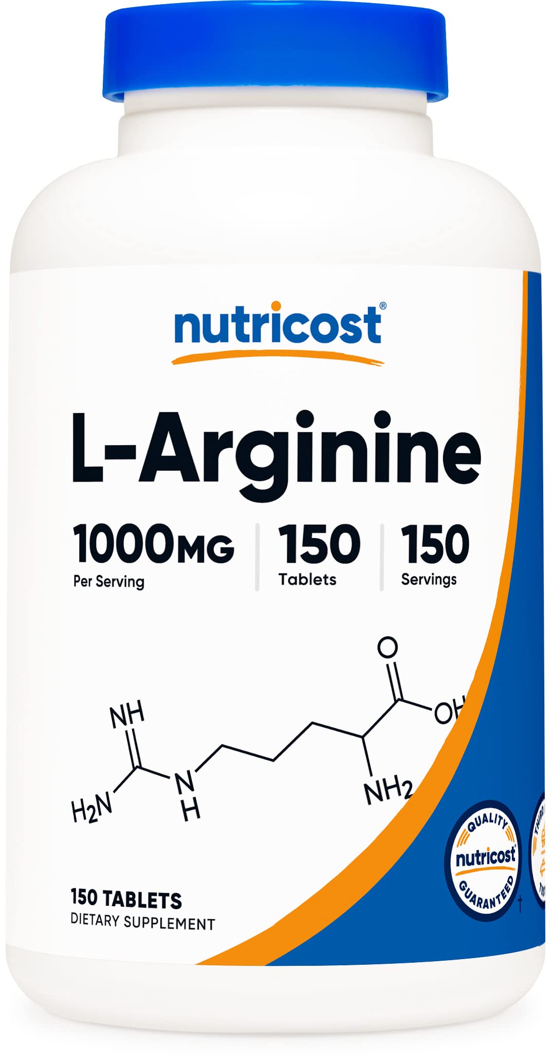 Foto 2 pulgar | Suplemento Nutricost En Tabletas De L-arginina De 1000 Mg (150 Tabletas) - Venta Internacional.
