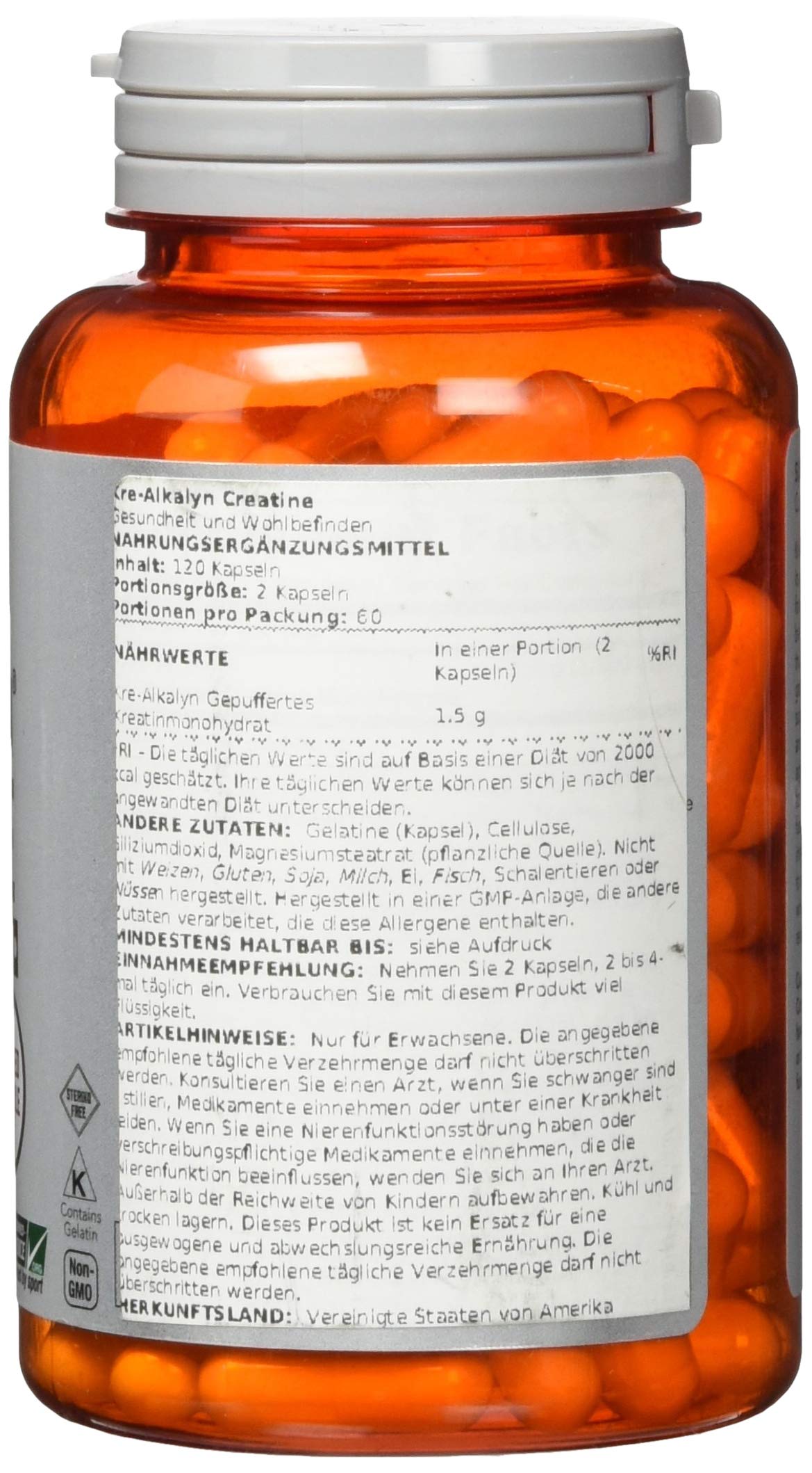 Foto 3 pulgar | Creatina Kre-alkalyn  De Supplement Now Foods, 120 Cápsulas - Venta Internacional.