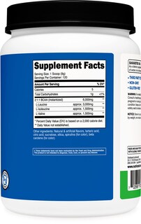 Foto 4 | Bcaa En Polvo Nutricost 2:1:1 Sabor A Manzana Verde 120 Porciones - Venta Internacional.