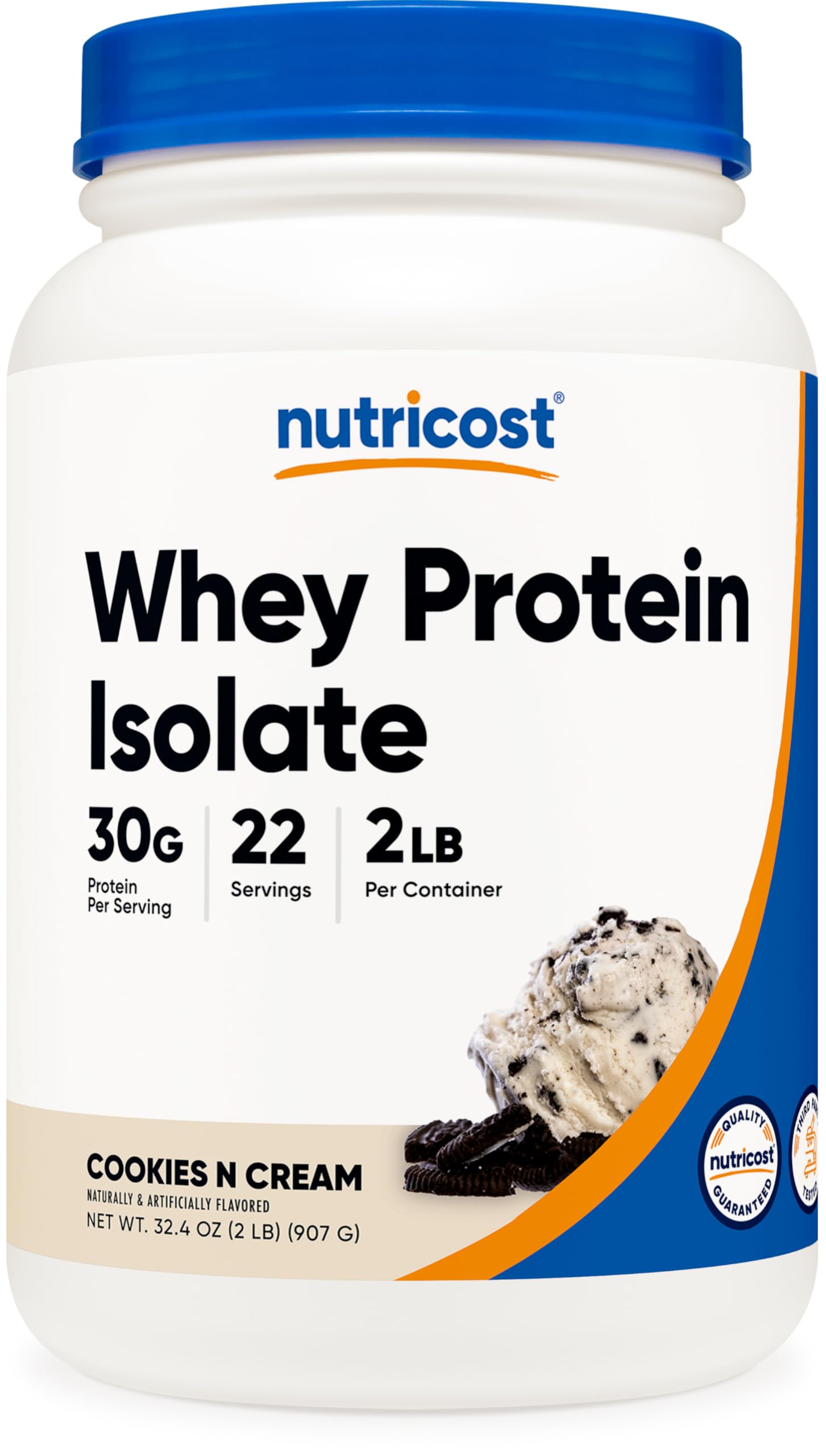 Foto 2 pulgar | Galletas Y Crema Nutricost Aisladas De Proteína De Suero De Leche, 2 Kg - Venta Internacional.