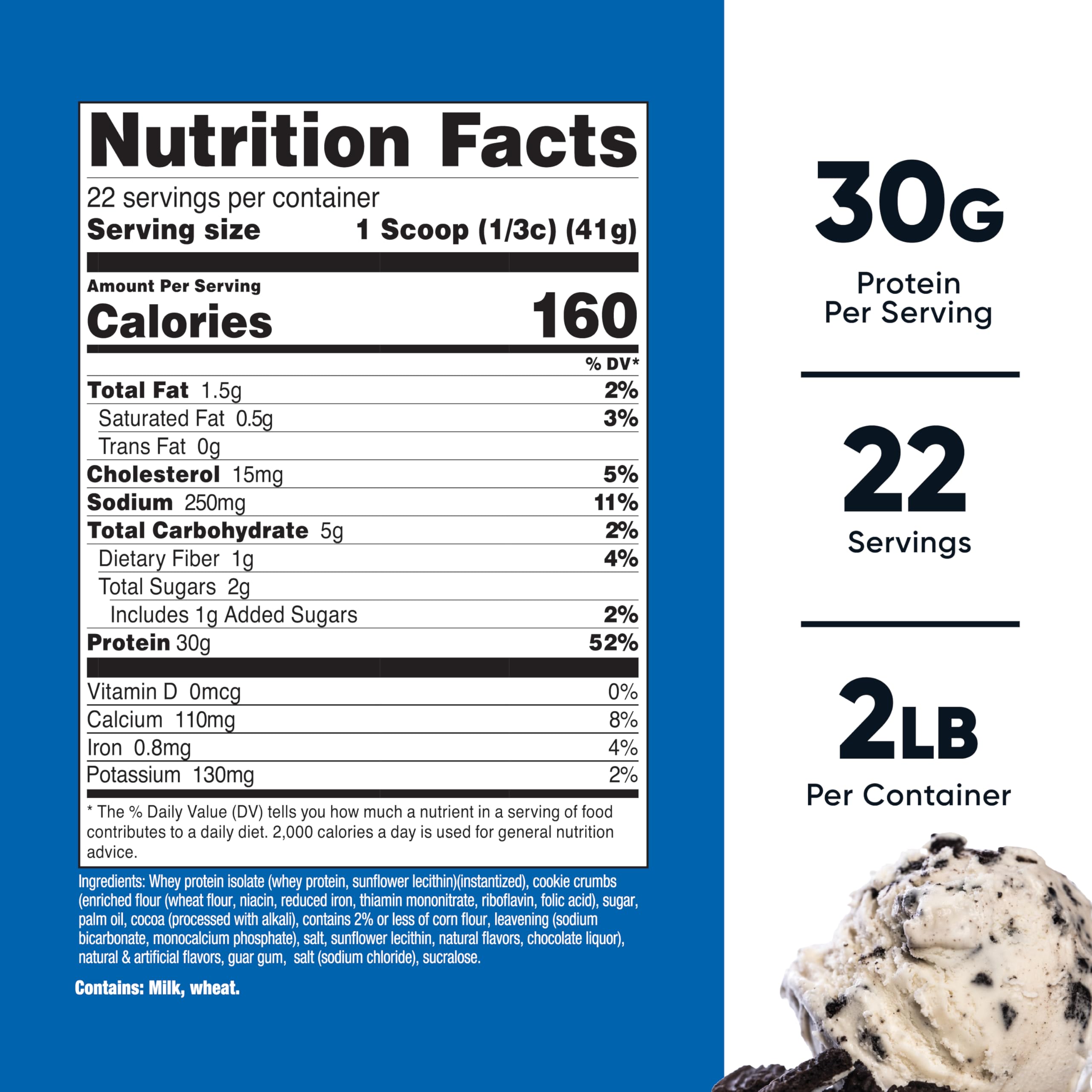 Foto 2 | Galletas Y Crema Nutricost Aisladas De Proteína De Suero De Leche, 2 Kg - Venta Internacional.