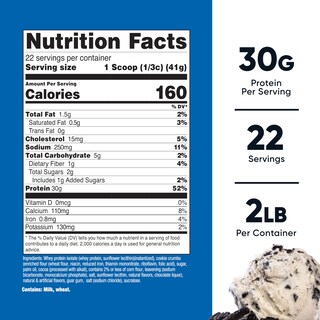 Foto 2 | Galletas Y Crema Nutricost Aisladas De Proteína De Suero De Leche, 2 Kg - Venta Internacional.