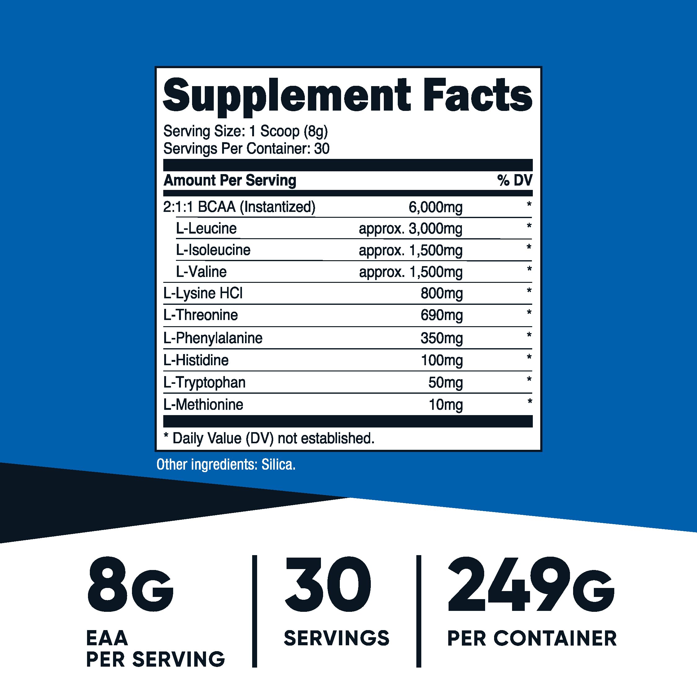 Foto 3 pulgar | Suplemento Nutricost Eaa En Polvo 30 Porciones Sin Sabor - Venta Internacional.