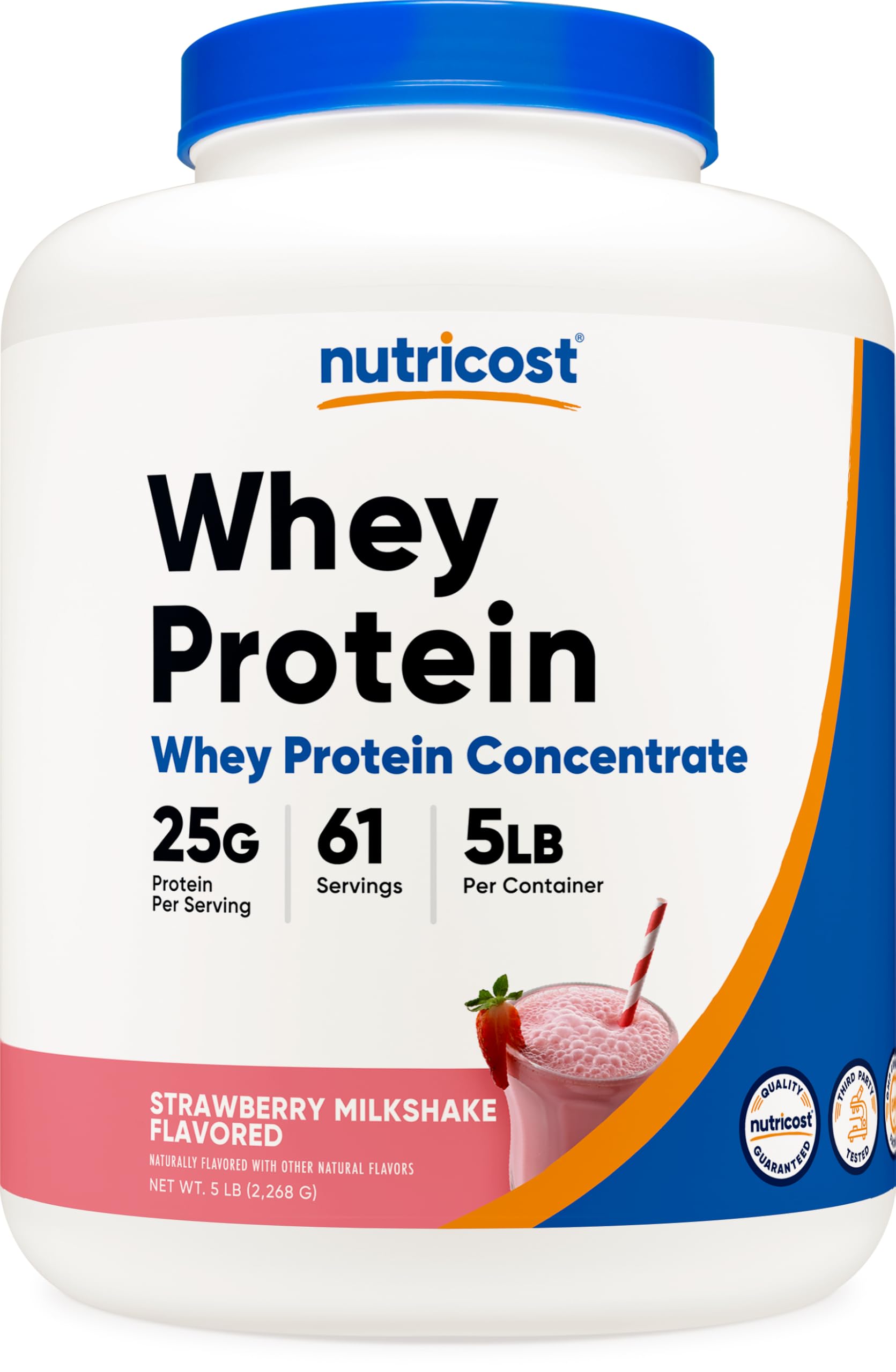 Foto 1 | Concentrado De Proteína De Suero Nutricost Fresa 2,27 Kg - Venta Internacional.