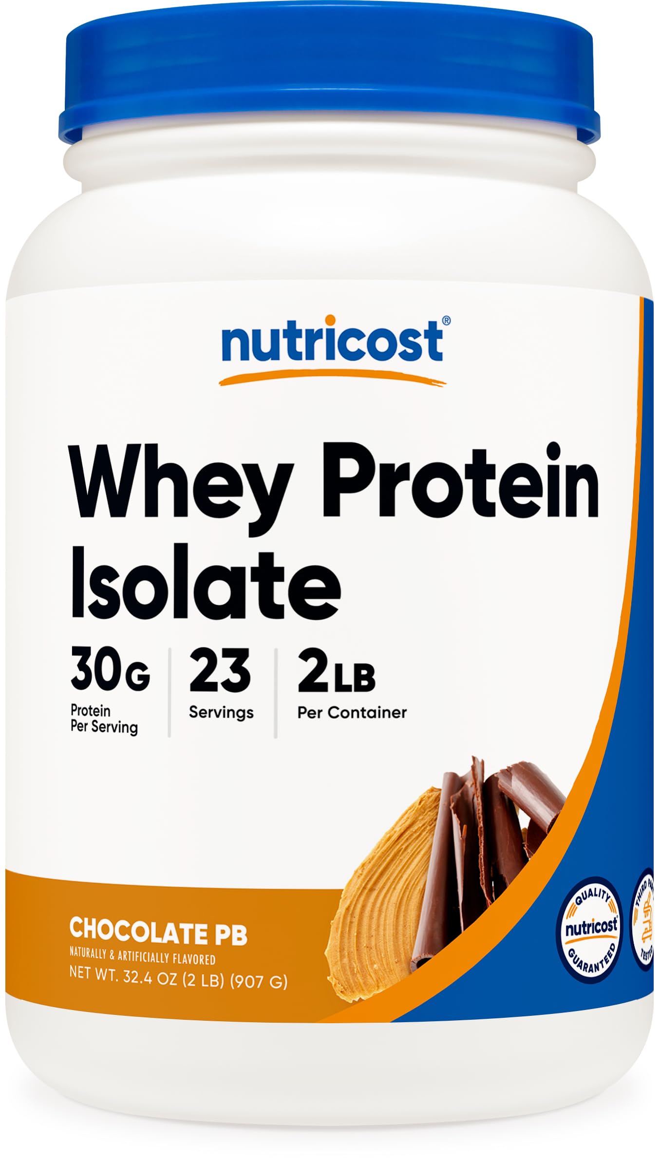 Foto 2 pulgar | Proteína En Polvo Nutricost, Proteína De Suero Aislada, Chocolate, Mantequilla De Maní, 907 G - Venta Internacional.
