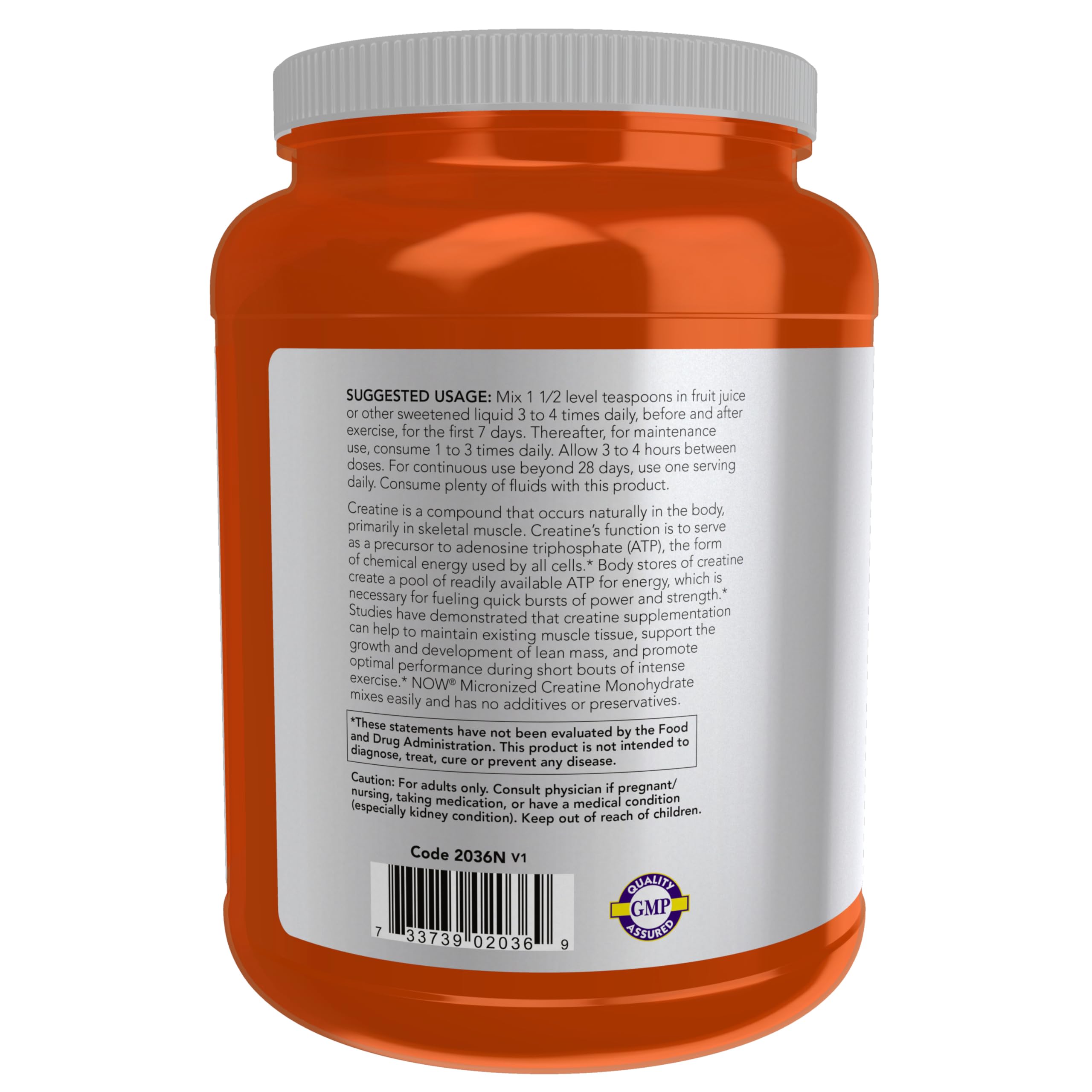Foto 3 pulgar | Creatina En Polvo Now Sports Nutrition, 1 Kg, Micronizada - Venta Internacional.
