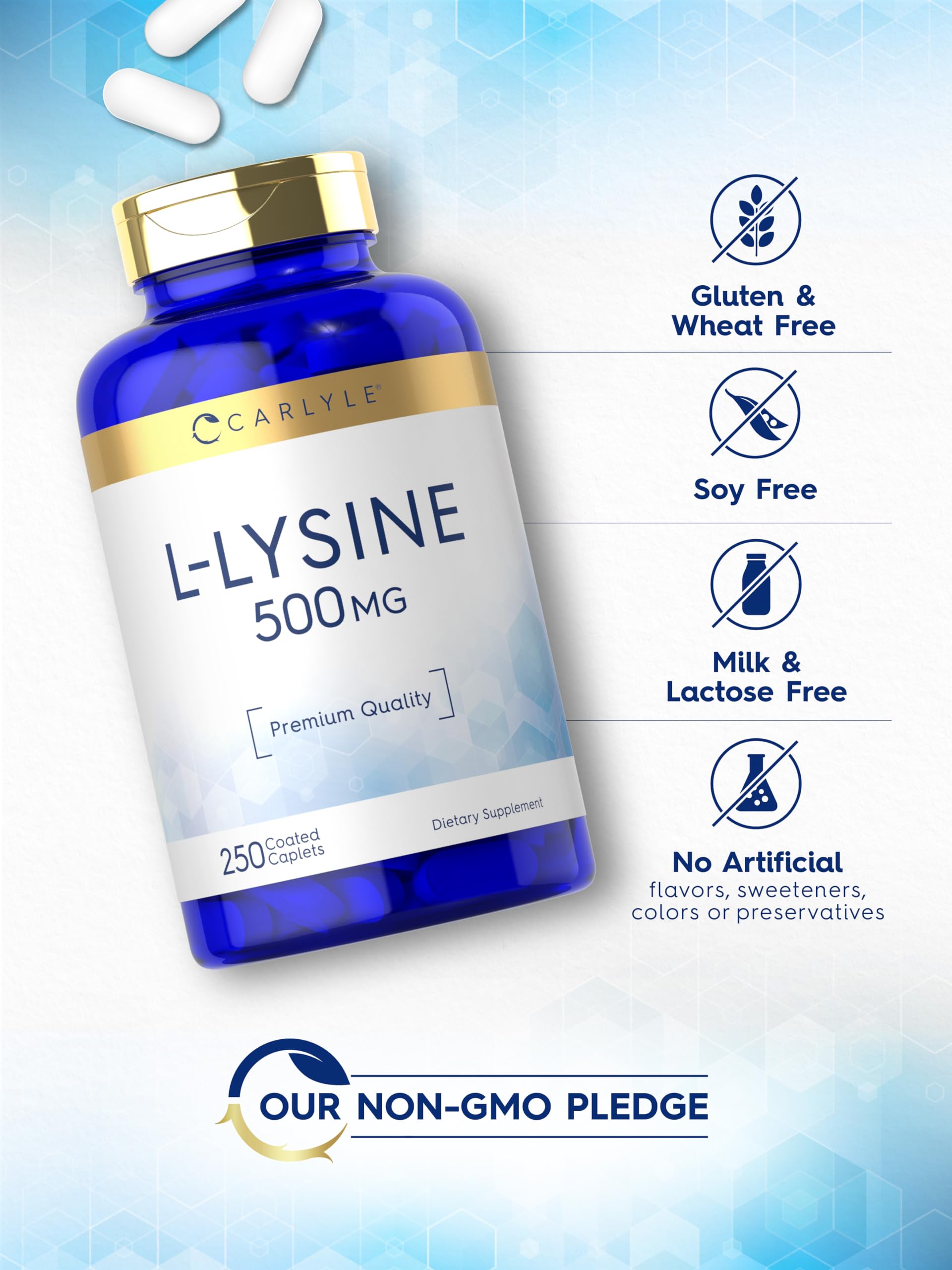 Foto 5 | Suplemento Carlyle L-lisina 500 Mg 250 Cápsulas - Venta Internacional.