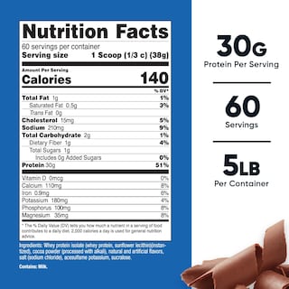 Foto 2 | Proteína En Polvo Nutricost Whey Protein Isolate Chocolate Con Leche - Venta Internacional.