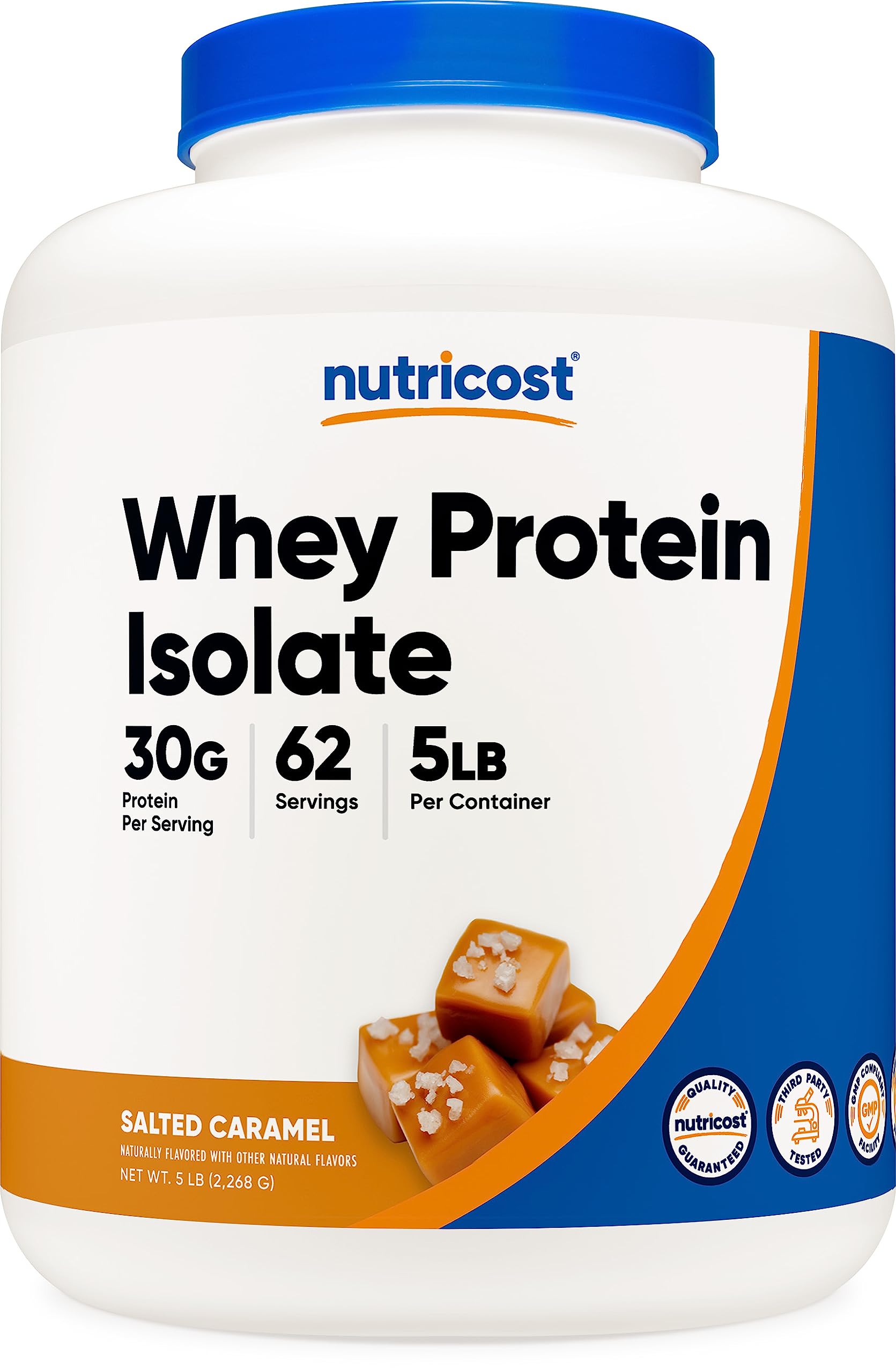 Foto 2 pulgar | Proteína En Polvo Nutricost Whey Protein Isolate, Caramelo Salado, 2,27 Kg - Venta Internacional.