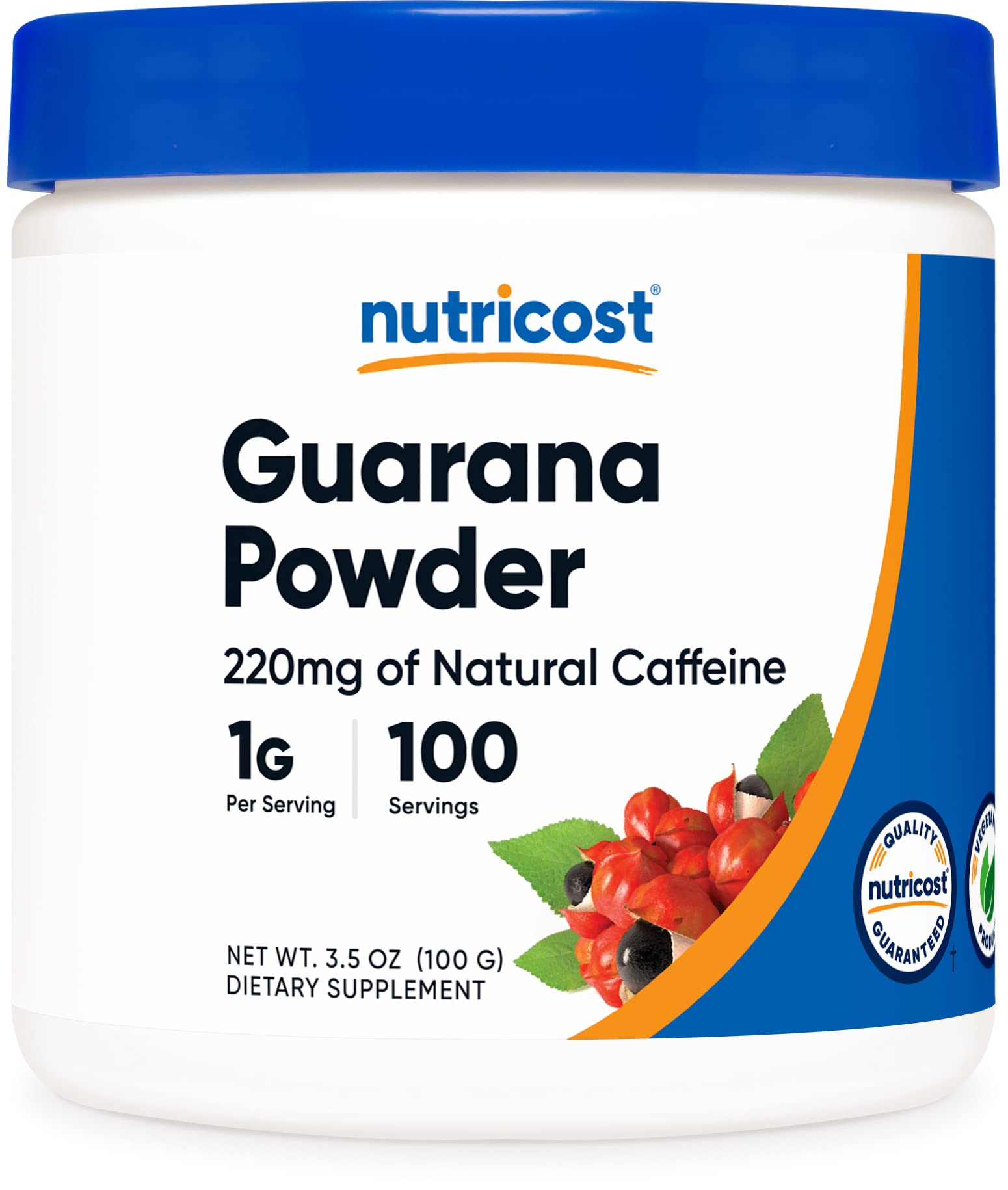 Foto 2 pulgar | Suplemento Nutricost De Extracto De Guaraná En Polvo 100 G Con Cafeína - Venta Internacional.