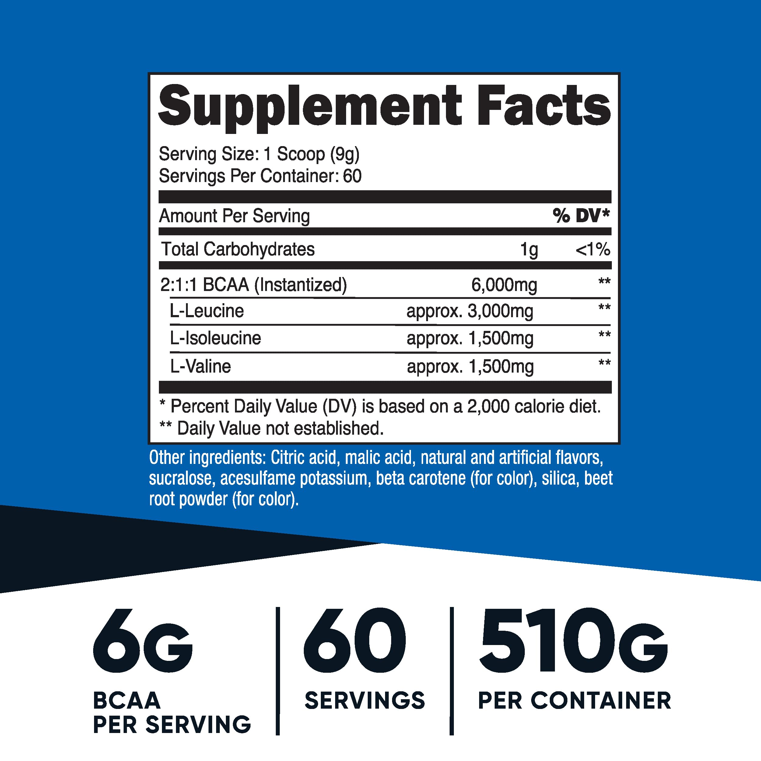 Foto 3 pulgar | Bcaa En Polvo Nutricost, Sabor A Naranja Y Mango, 60 Porciones - Venta Internacional.