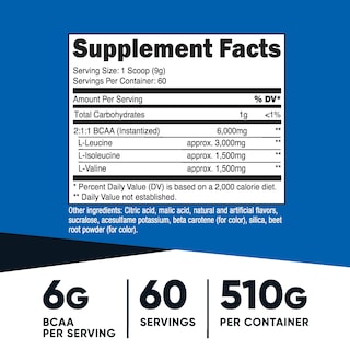 Foto 2 | Bcaa En Polvo Nutricost, Sabor A Naranja Y Mango, 60 Porciones - Venta Internacional.