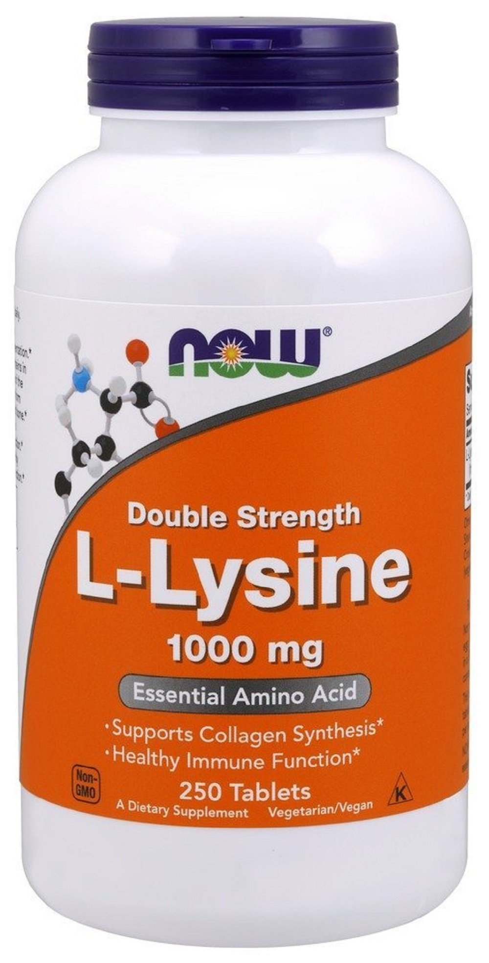 Foto 1 | Suplemento Now Foods, 250 Comprimidos De L-lisina De Doble Concentración, 1000 Mg - Venta Internacional.