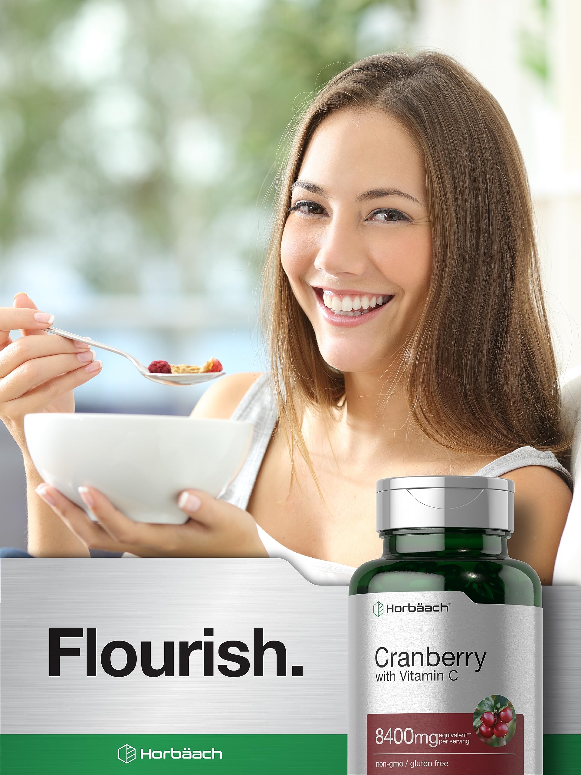 Foto 8 pulgar | Suplemento Horbäach Cranberry Pills 8400 Mg Con Vitamina C - Venta Internacional.