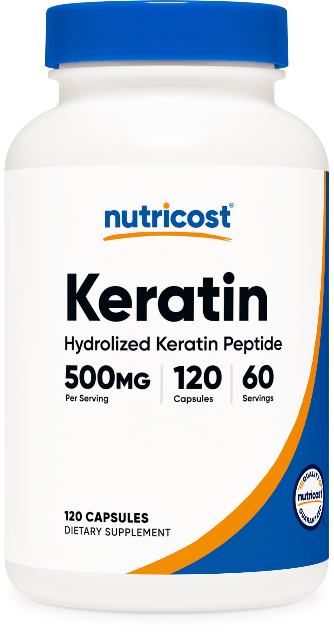 Foto 2 pulgar | Suplemento Nutricost, Péptido Hidrolizado De Queratina, 500 Mg, 120 Cápsulas - Venta Internacional.