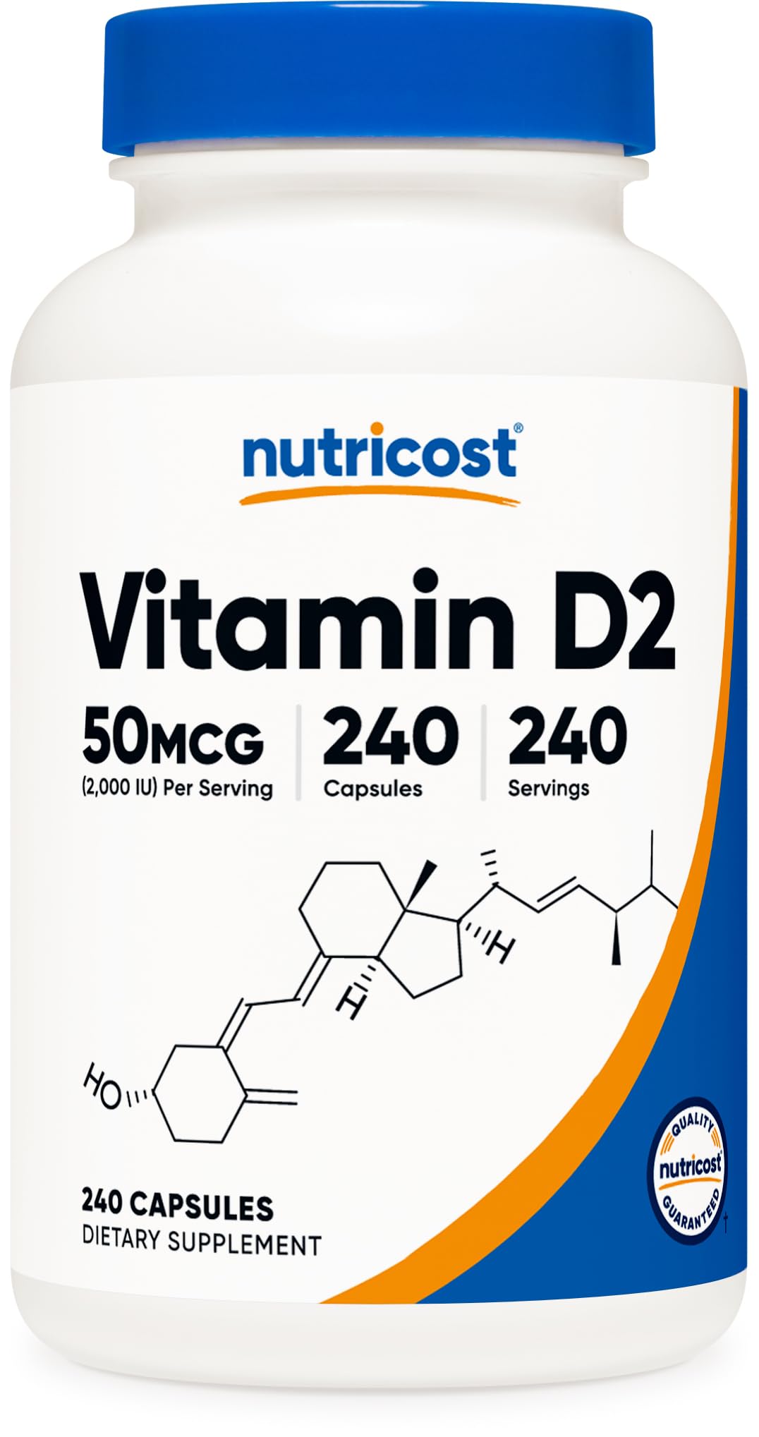 Foto 2 pulgar | Suplemento Nutricost De Vitamina D2 2000 Ui 240 Cápsulas - Venta Internacional.