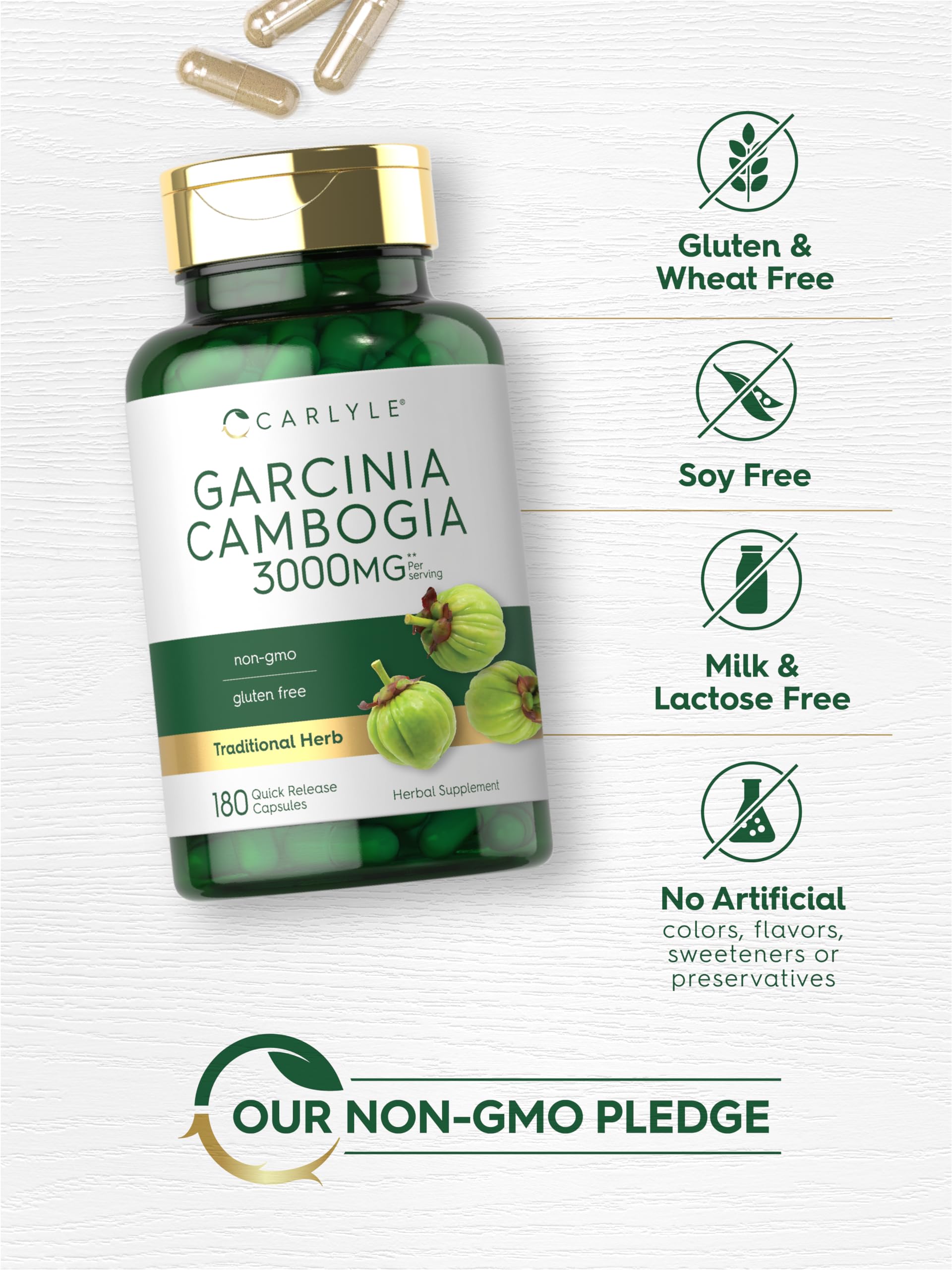 Foto 6 pulgar | Suplemento Carlyle Garcinia Cambogia 3000 Mg 180 Cápsulas - Venta Internacional.