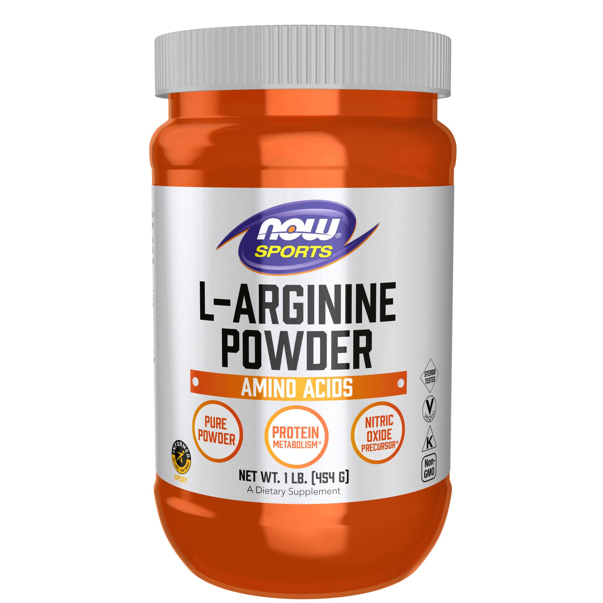 Foto 2 pulgar | Suplemento Now Sports Nutrition L-arginina En Polvo, 454 G - Venta Internacional.