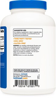 Foto 4 | Suplemento Nutricost D-ribose 700 Mg (2800 Mg/porción), 240 Cápsulas - Venta Internacional.