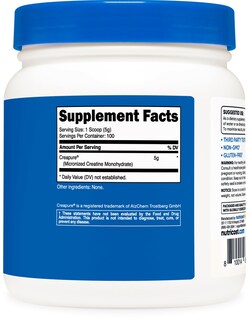 Foto 4 | Suplemento Nutricost Creapure Monohidrato De Creatina 500 G - Venta Internacional.