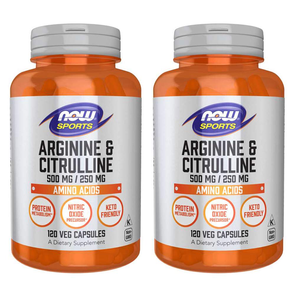 Foto 1 | Supplement Now Foods Arginina Y Citrulina 500/250 Mg, 120 Cápsulas (paquete De 2) - Venta Internacional.