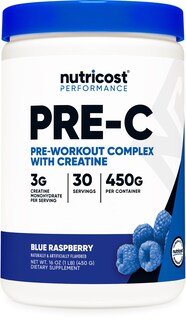 Foto 1 | Complejo Pre-c Nutricost Con Creatina Para Antes Del Entrenamiento, 450 G, 30 Dosis - Venta Internacional.