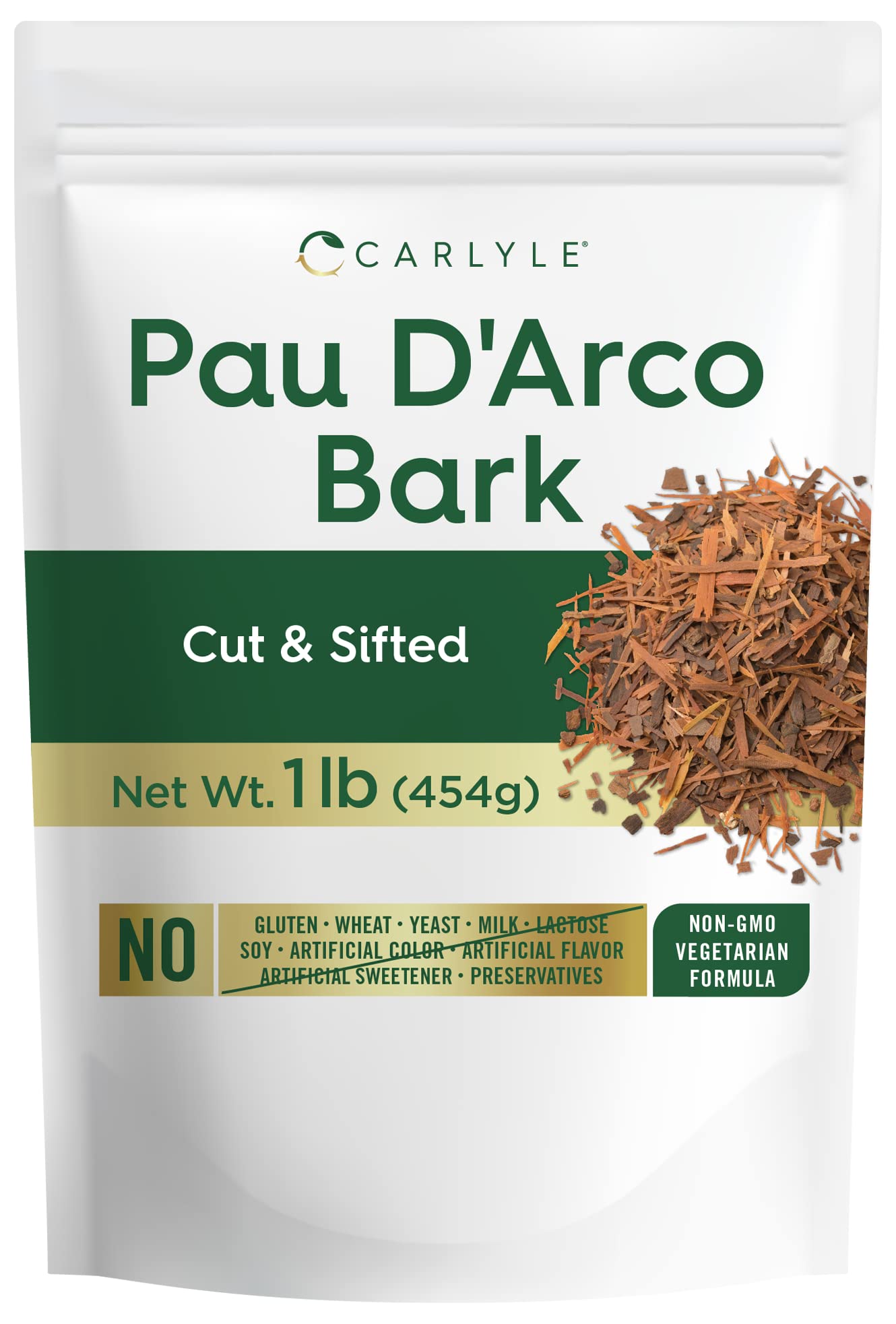 Foto 2 pulgar | Té De Hierbas Carlyle Pau D'arco Bark, Bolsa De 454 G | Vegetariano - Venta Internacional.