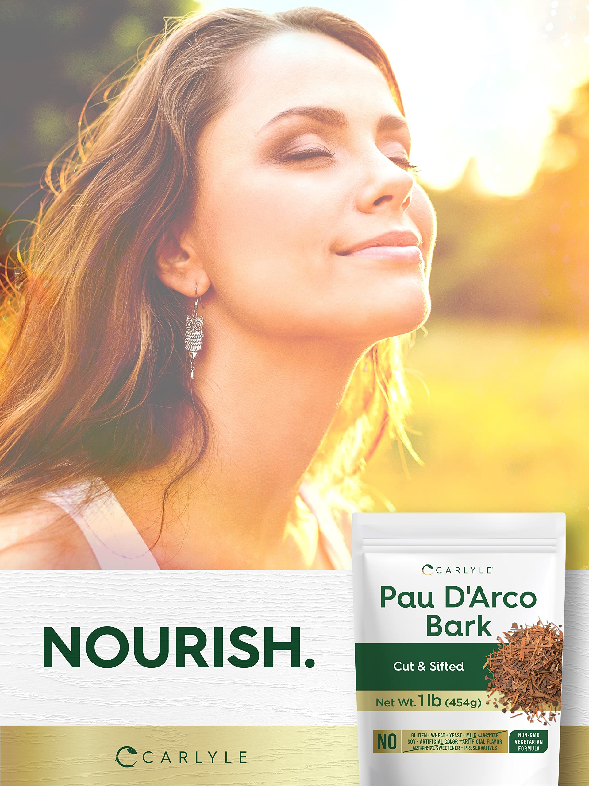 Foto 5 | Té De Hierbas Carlyle Pau D'arco Bark, Bolsa De 454 G | Vegetariano - Venta Internacional.