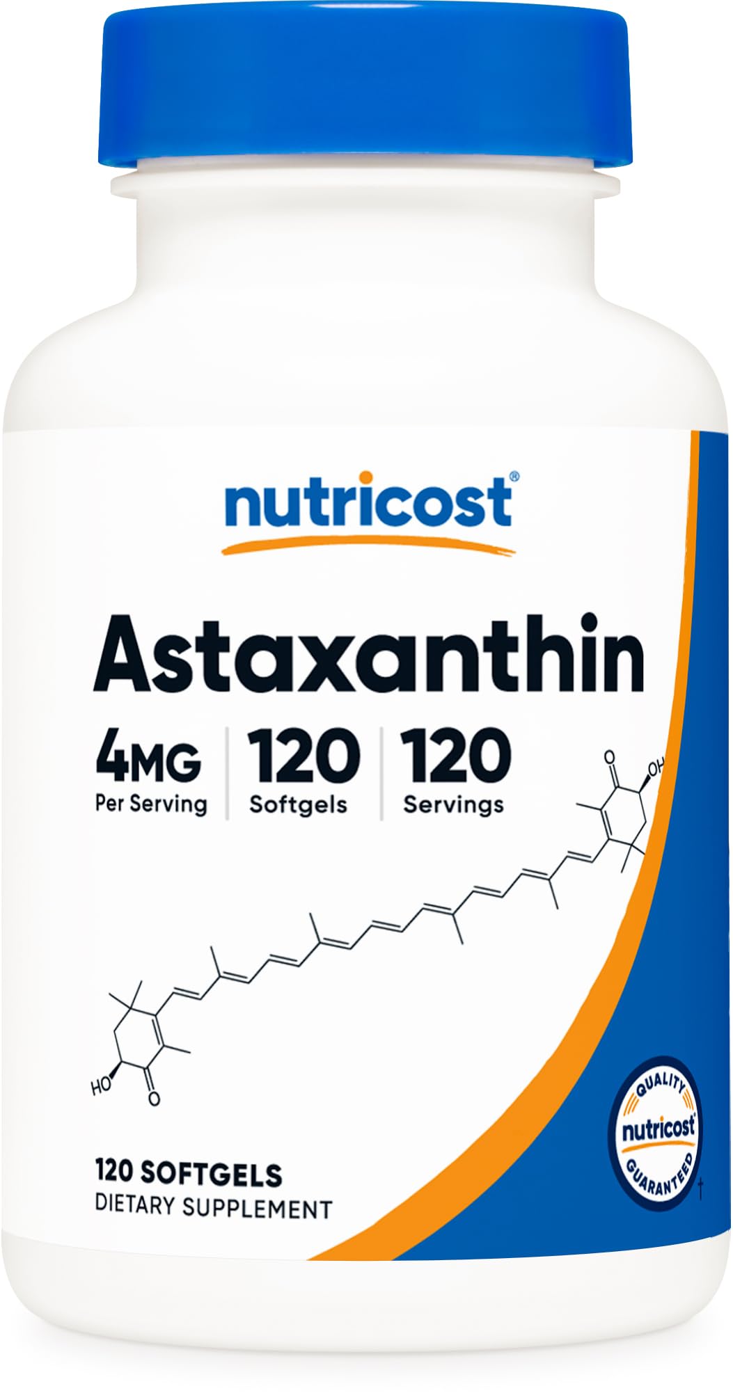 Foto 2 pulgar | Suplemento Nutricost De Astaxantina, 4 Mg, 120 Cápsulas Blandas - Venta Internacional.