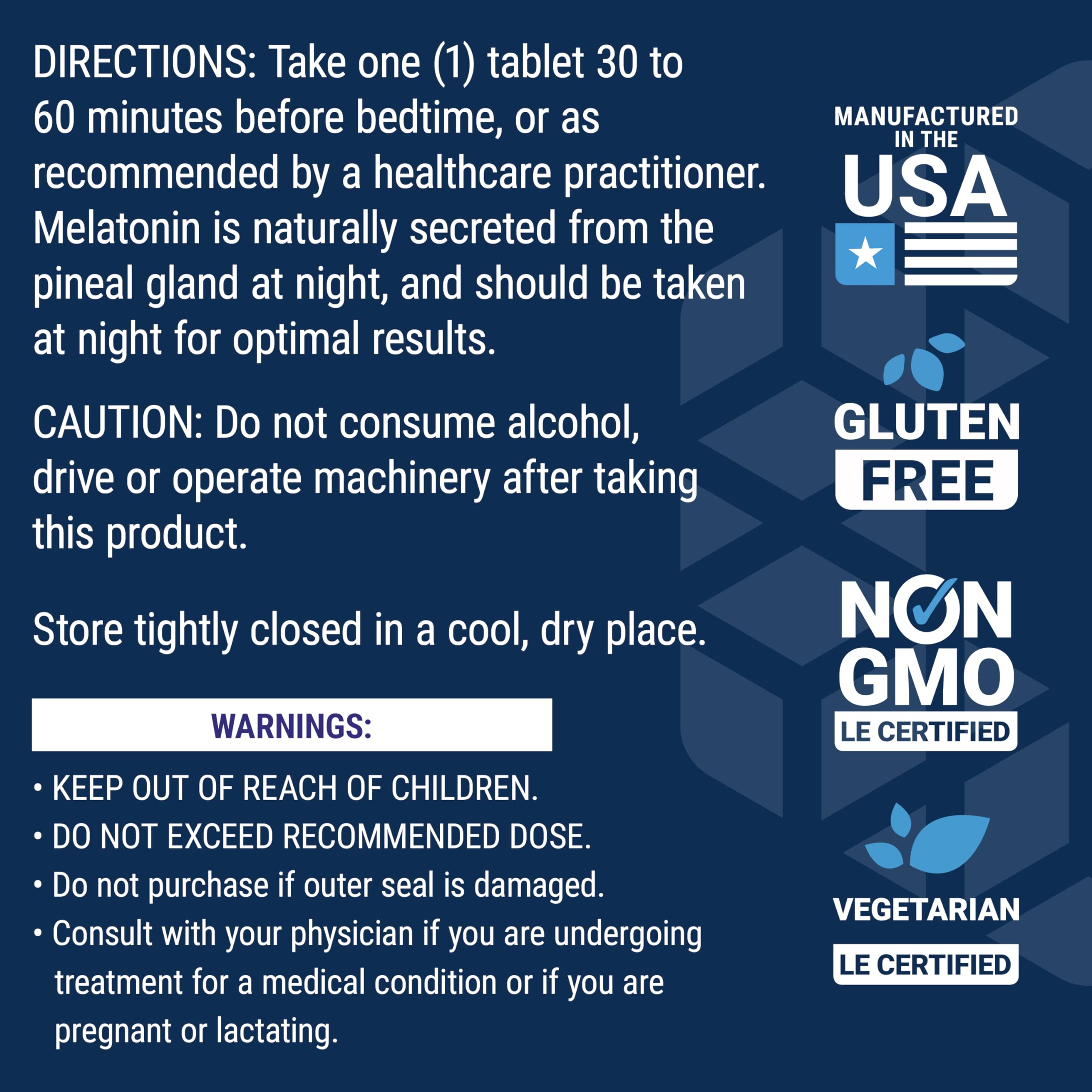 Foto 7 | Suplemento Life Extension Melatonina De Liberación Prolongada De 6 Horas, 300 Mcg - Venta Internacional.