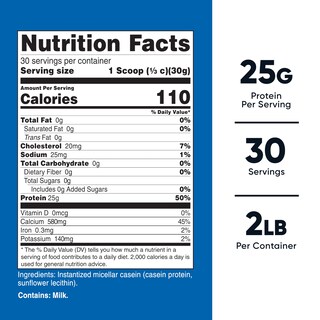 Foto 2 | Proteína De Caseína En Polvo Nutricost Micellar 907 G Sin Gluten - Venta Internacional.