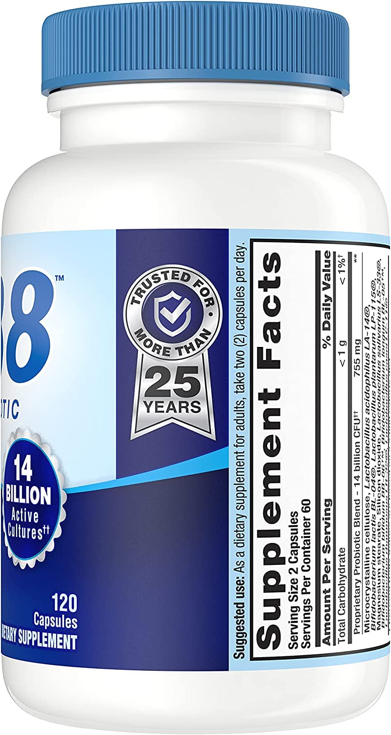 Foto 3 pulgar | Supplement Nutrition Now Pb 8 Probiotic Acidophilus 120 Cápsulas (paquete De 2) - Venta Internacional.