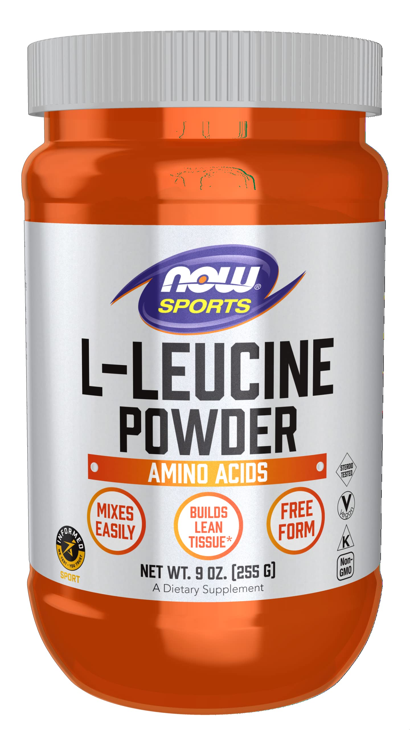 Foto 2 pulgar | La L-leucina En Polvo De Supplement Now Foods, 266 Ml, Fortalece El Tejido Magro - Venta Internacional.