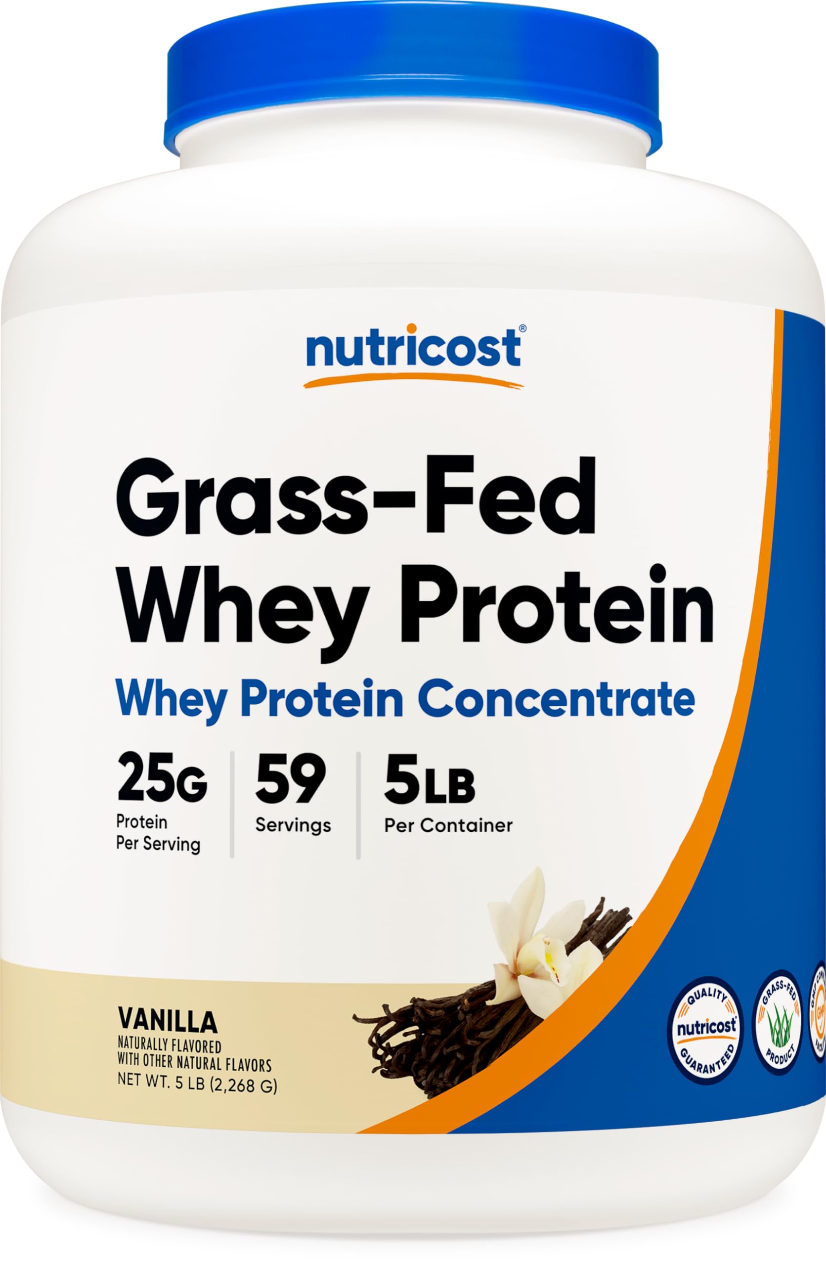 Foto 2 pulgar | Concentrado De Proteína De Suero Nutricost, Alimentado Con Pasto, 2,27 Kg, Vainilla - Venta Internacional.