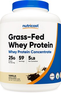 Foto 1 | Concentrado De Proteína De Suero Nutricost, Alimentado Con Pasto, 2,27 Kg, Vainilla - Venta Internacional.