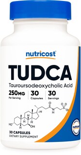 Foto 1 | Suplemento Nutricost Tudca 250 Mg 30 Cápsulas De Ácido Tauroursodesoxicólico - Venta Internacional.