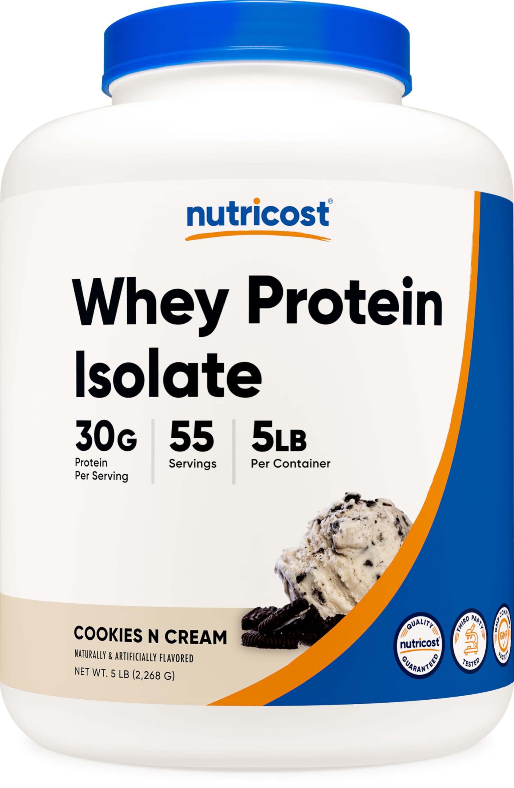 Foto 2 pulgar | Galletas Y Crema Nutricost Con Aislamiento De Proteína De Suero De Leche, 2,27 Kg - Venta Internacional.
