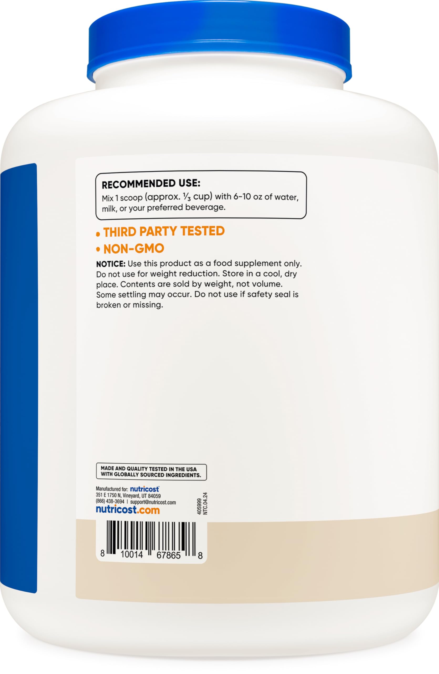 Foto 4 | Galletas Y Crema Nutricost Con Aislamiento De Proteína De Suero De Leche, 2,27 Kg - Venta Internacional.