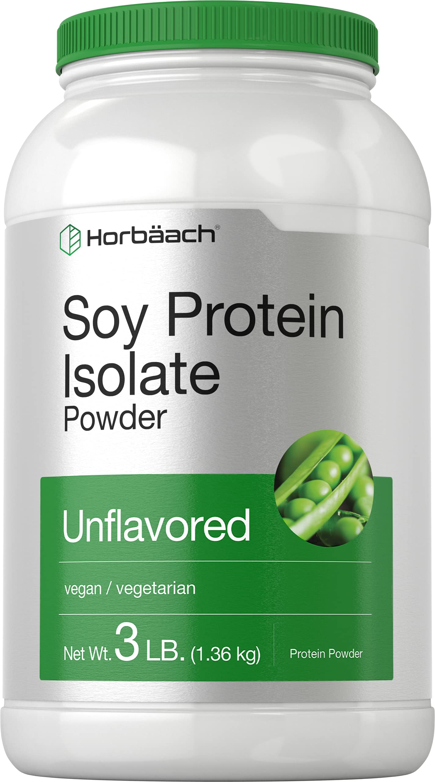 Foto 2 pulgar | Aislado De Proteína De Soja En Polvo Horbäach 1,36 Kg, Vegano Sin Sabor - Venta Internacional.