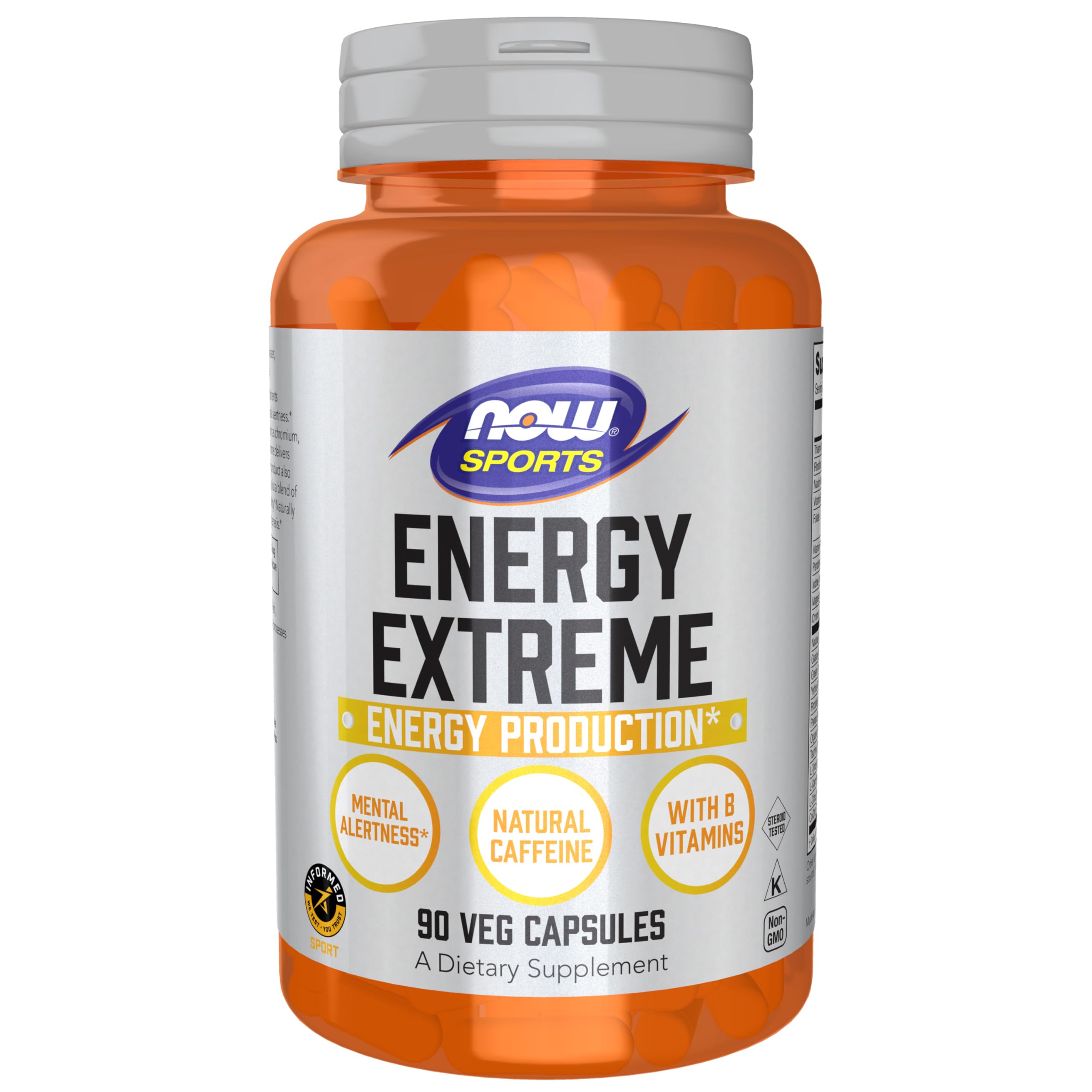 Foto 2 pulgar | Supplement Now Foods Sports Energy Extreme 90 Cápsulas Vegetarianas - Venta Internacional.