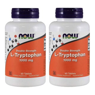 Foto 1 | Supplement Now Foods, Tabletas De L-triptófano De 1000 Mg, 60 Unidades, X2 - Venta Internacional.