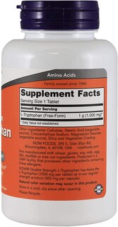 Foto 2 | Supplement Now Foods, Tabletas De L-triptófano De 1000 Mg, 60 Unidades, X2 - Venta Internacional.