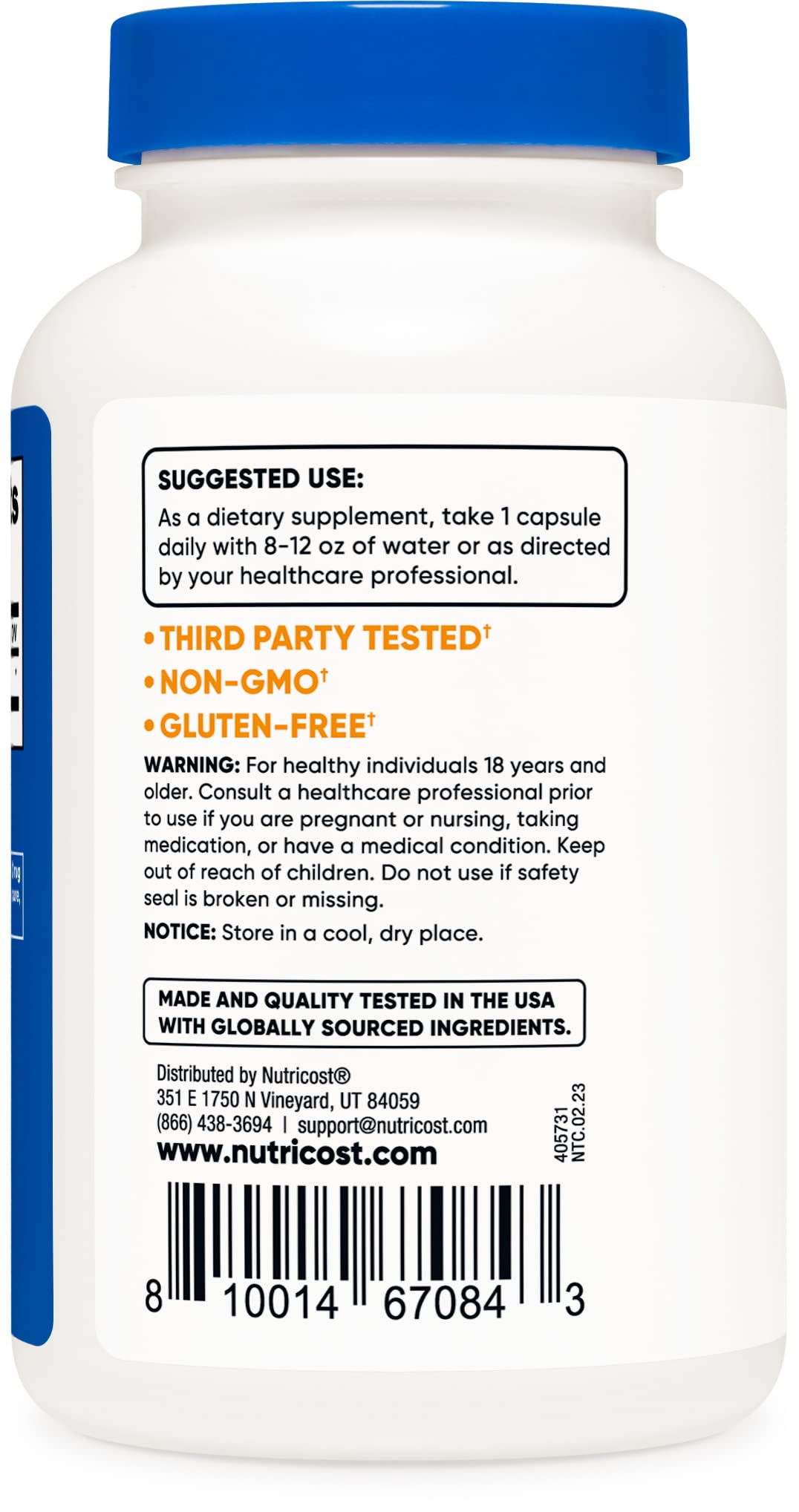 Foto 3 pulgar | Suplemento Nutricost Ox Bile Capsules 125 Mg X240 - Venta Internacional.