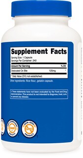 Foto 3 | Suplemento Nutricost Ox Bile Capsules 125 Mg X240 - Venta Internacional.